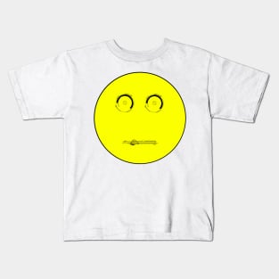 Neutral Robot Face Kids T-Shirt